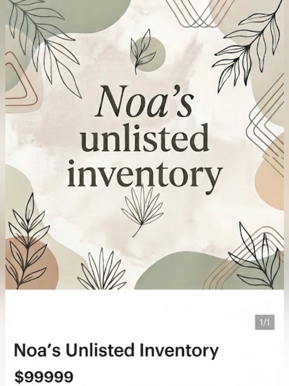 Unlisted Inventory
